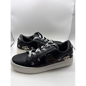 Karl-lagerfeld Men's Black and White Trainers